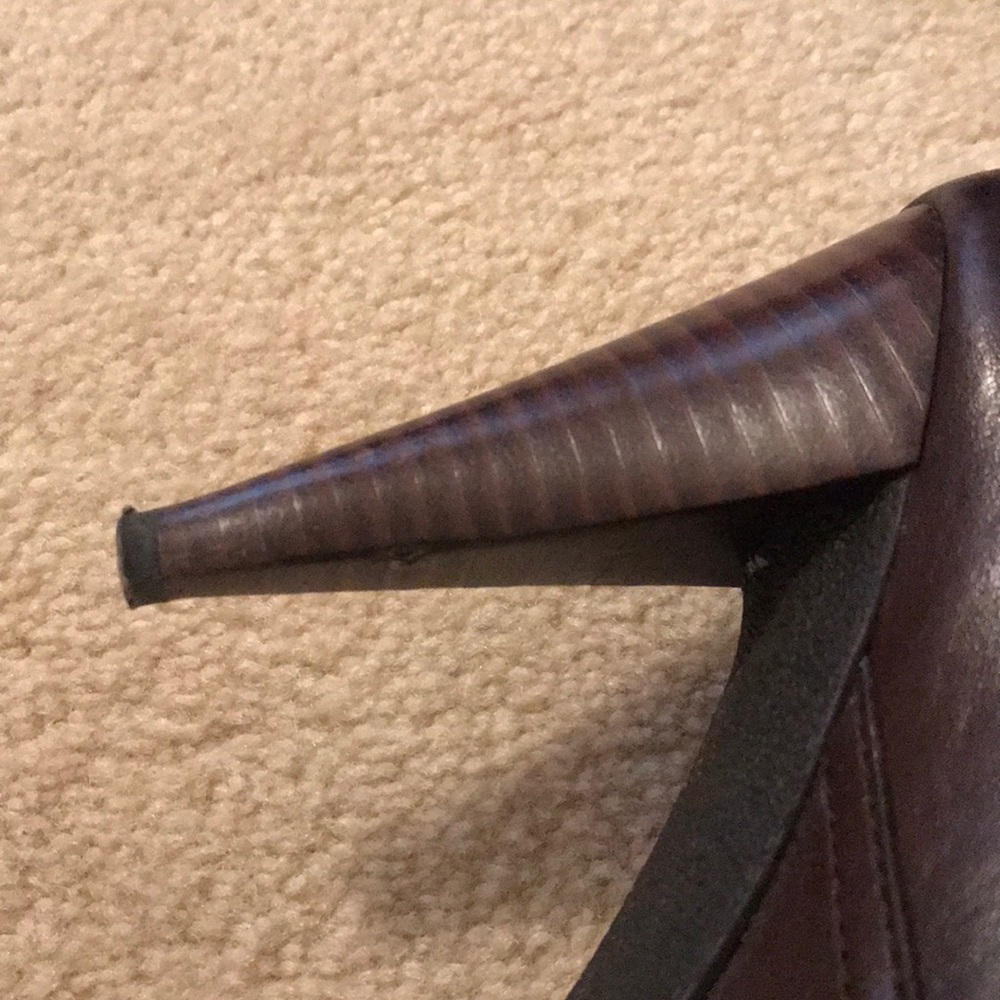 Coach Aliza Brown Leather Short Boots - Picture 8 of 10